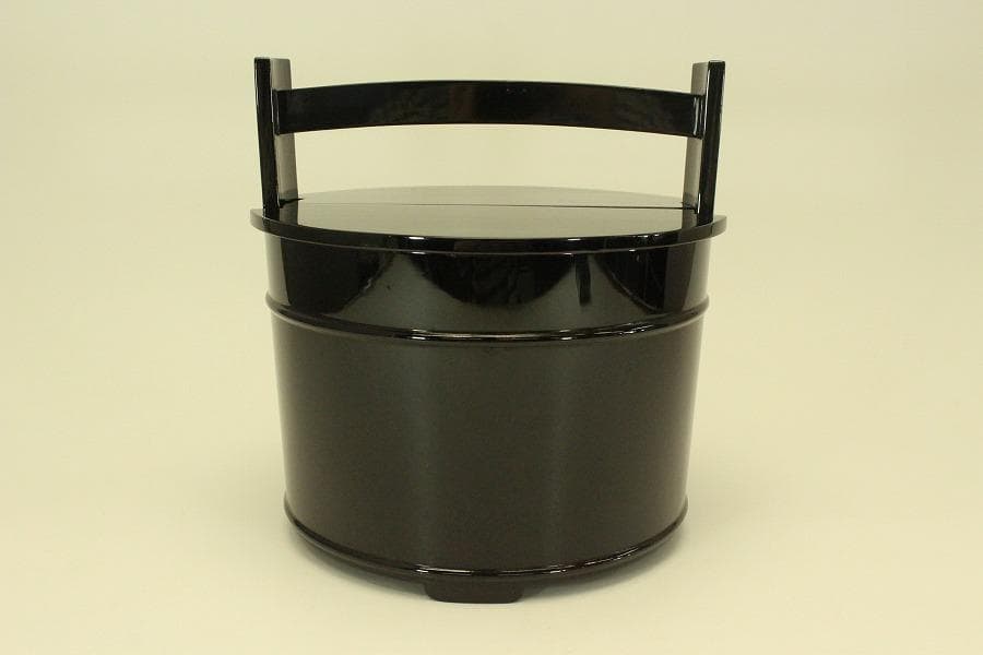 茶道具 真塗 手桶 水指(A801)