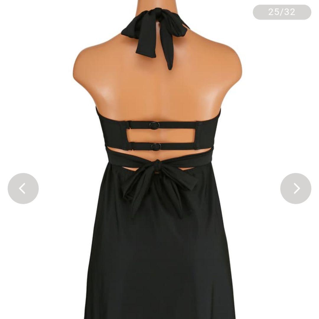 クロスワイヤーAライン　水着　9D-M　ブラック