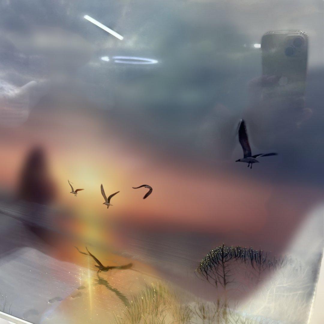 6354 カーク・レイナート「ラディアント・シーショー」サイン ◆ダイヤ2個付