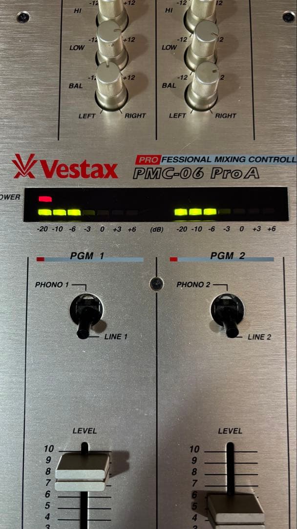 動作品 Vestax PMC-06 PRO A ベスタクス　DJミキサー