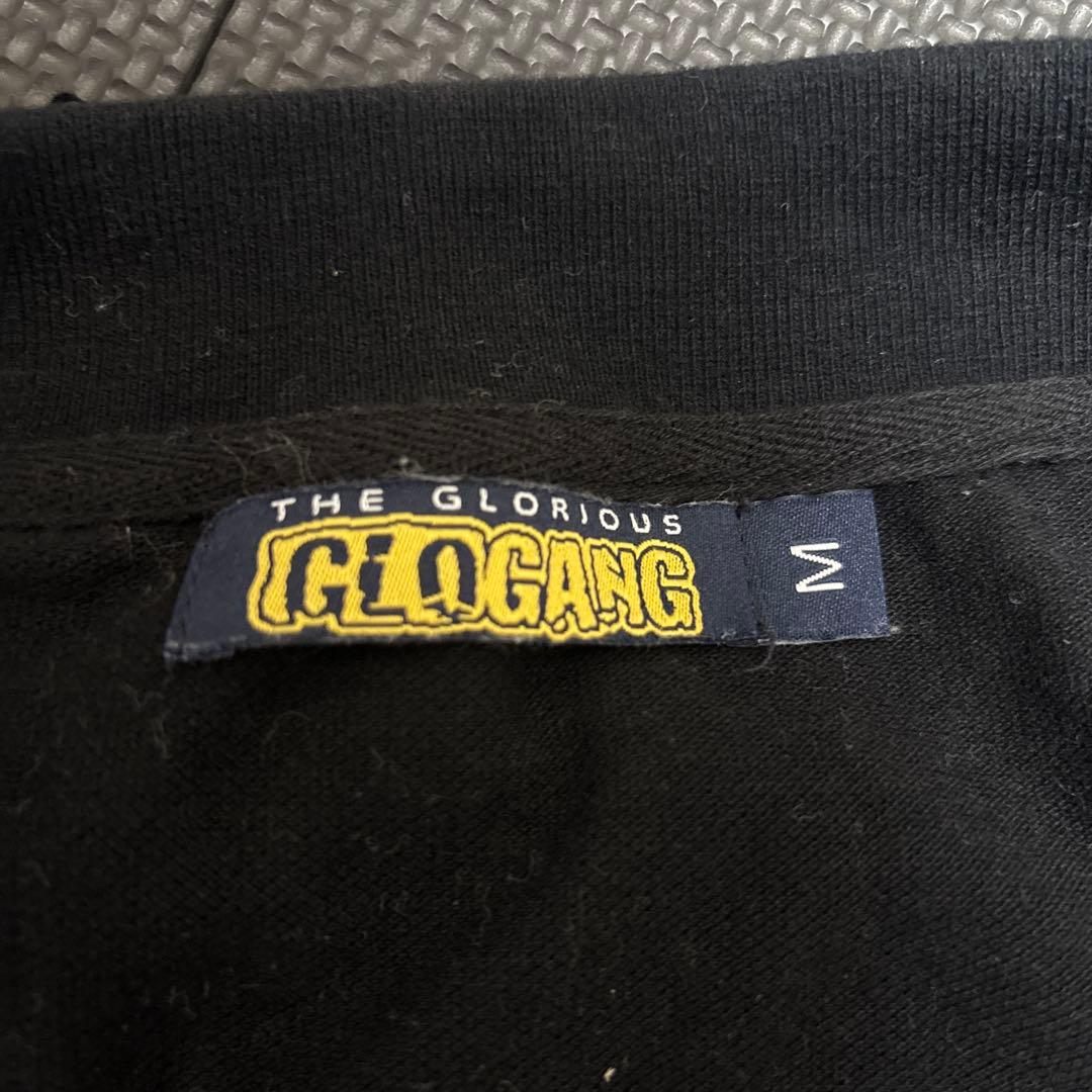 glo gang 長袖ポロシャツ ブラック