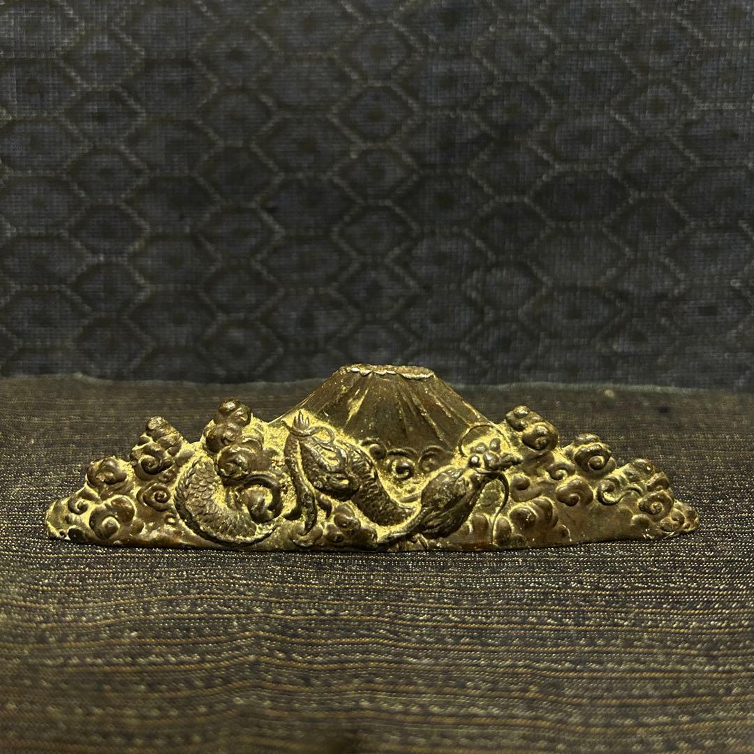 書家コレクションより　古銅、水滴、書鎮など色々まとめて四点