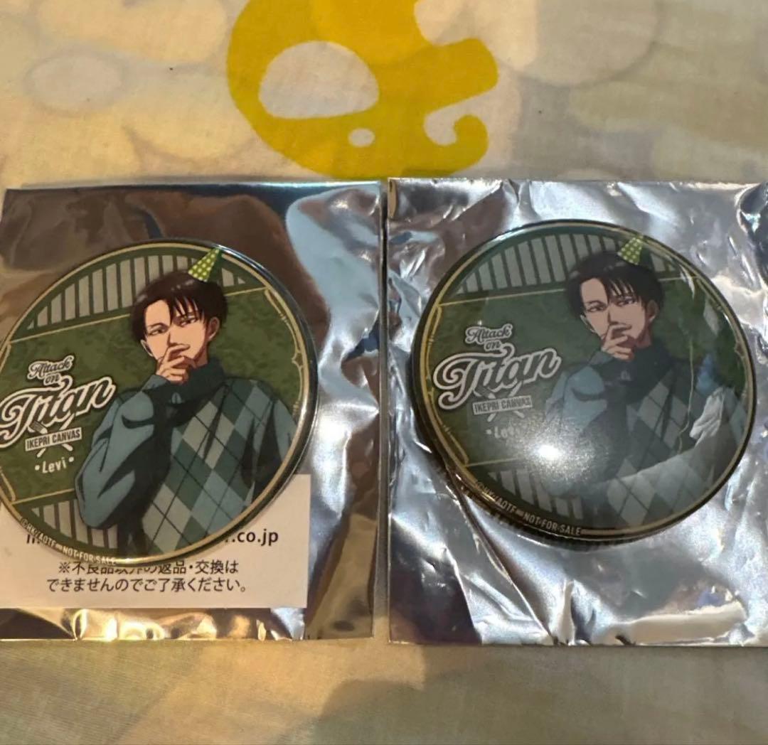 進撃の巨人 プリンスホテル フード特典 描き下ろし缶バッジ リヴァイ 缶バッジ