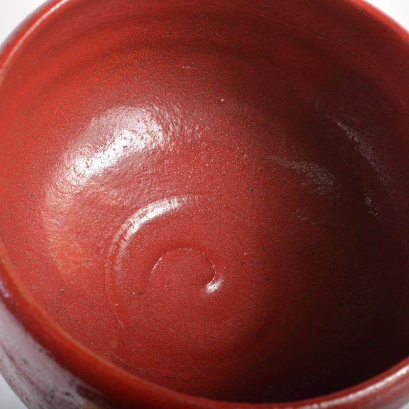 茶道具　赤楽茶碗　在銘　時代箱付　N　6504
