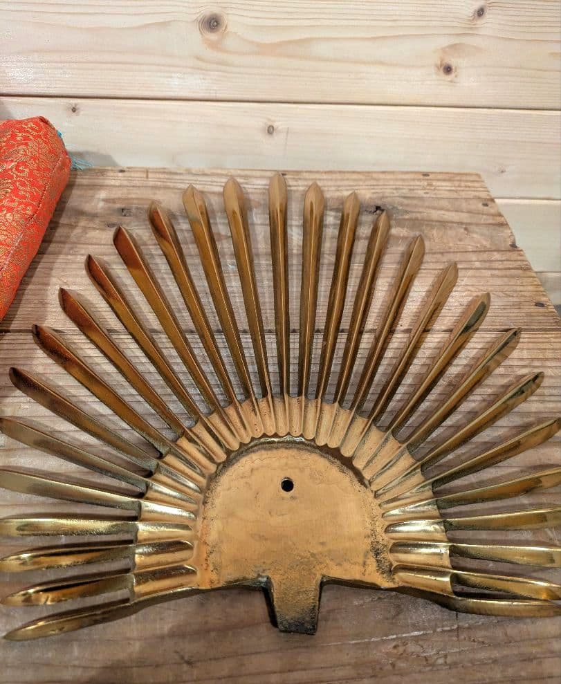 【良】年代物　美術品　出世兜　太閤　豊臣秀吉　美術鋳物　縁起物　昭和　骨董品