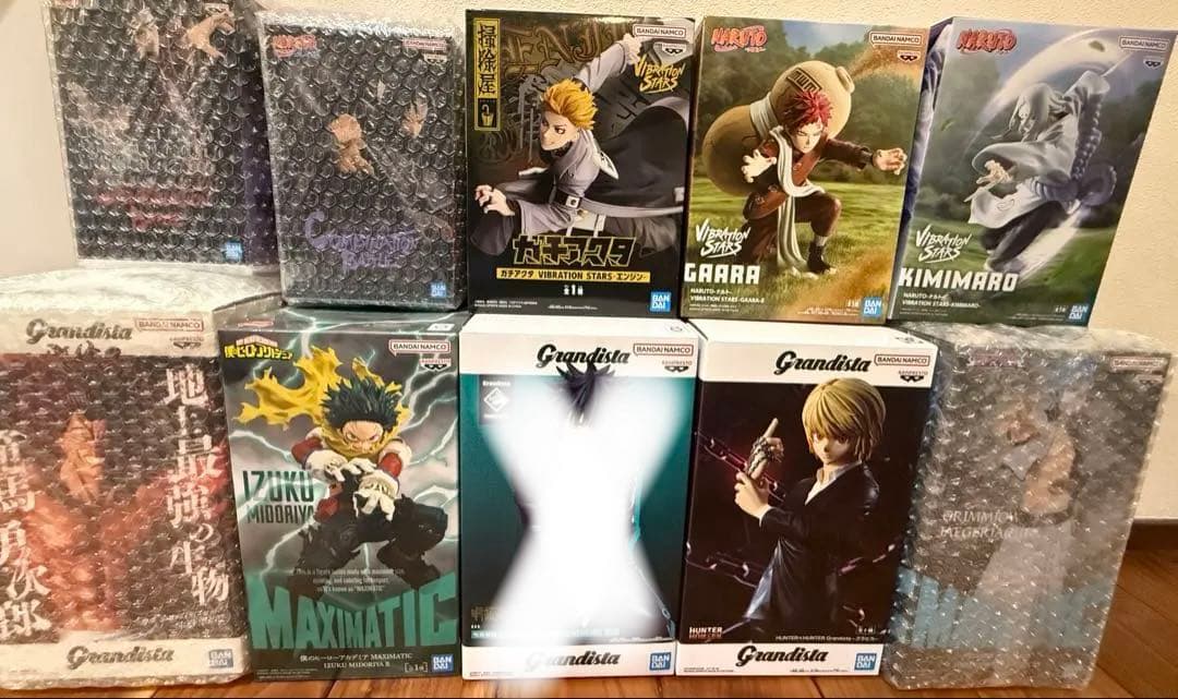 人気プライズ　まとめ売り　ナルト　ヒロアカ　呪術　ガチアクタ　刃牙　BLEACH