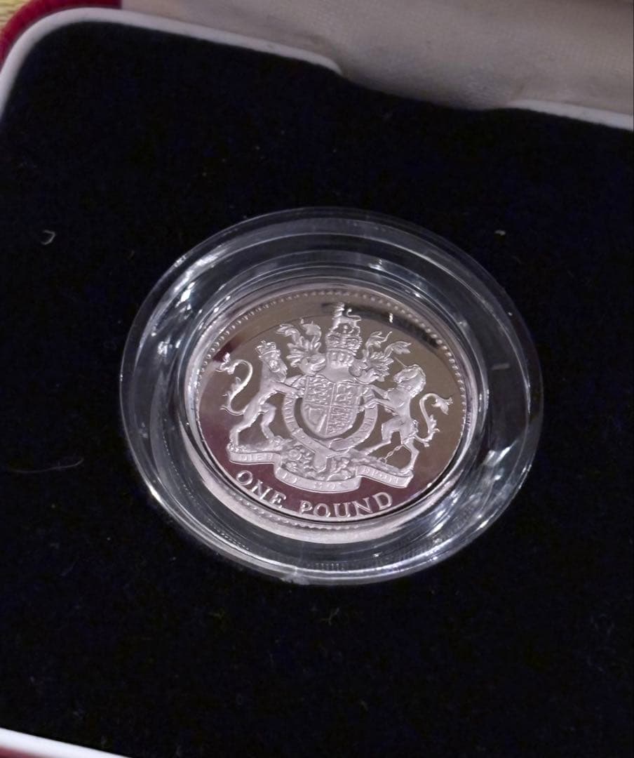 1993英国 1ポンド シルバープルーフ ピエドフォート（グレートブリテンの盾）