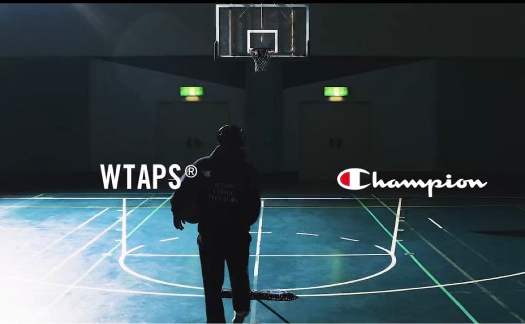 WTAPS Champion ACADEMY HOODED BLACK Lサイズ