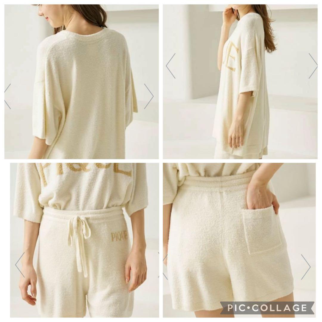 【新品】ジェラピケ スムーズィーロゴジャガードプルオーバー&ショートパンツセット