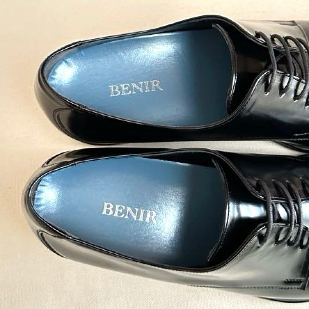 極美品✨ BENIR ベニル ブライダルシューズ プレーントゥ 本革 ブラック