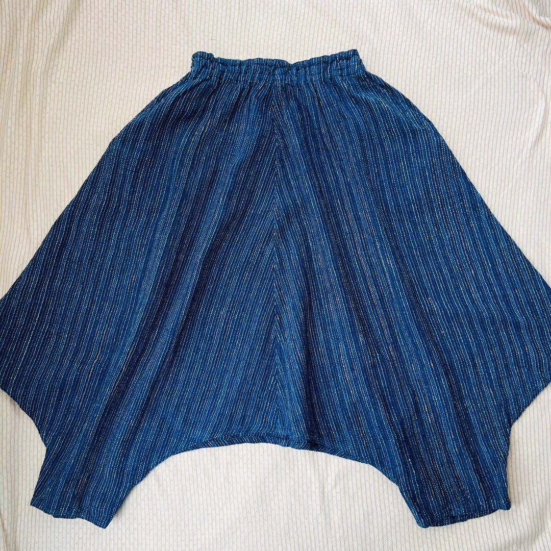 うさとの服 ヘンプコットン モモンガ パンツ usaato 藍染 ムササビ