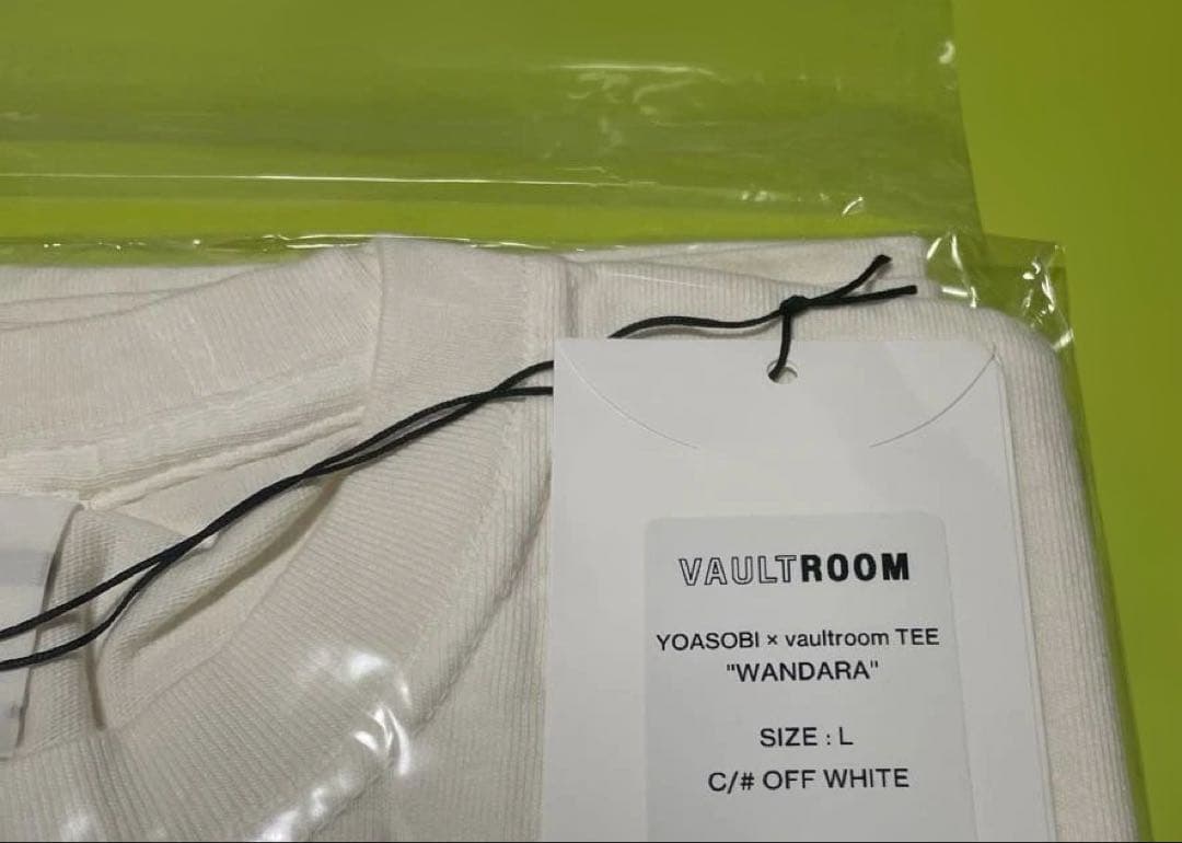未着用　限定YOASOBI×vaultroom Tシャツ Lサイズ　オフホワイト