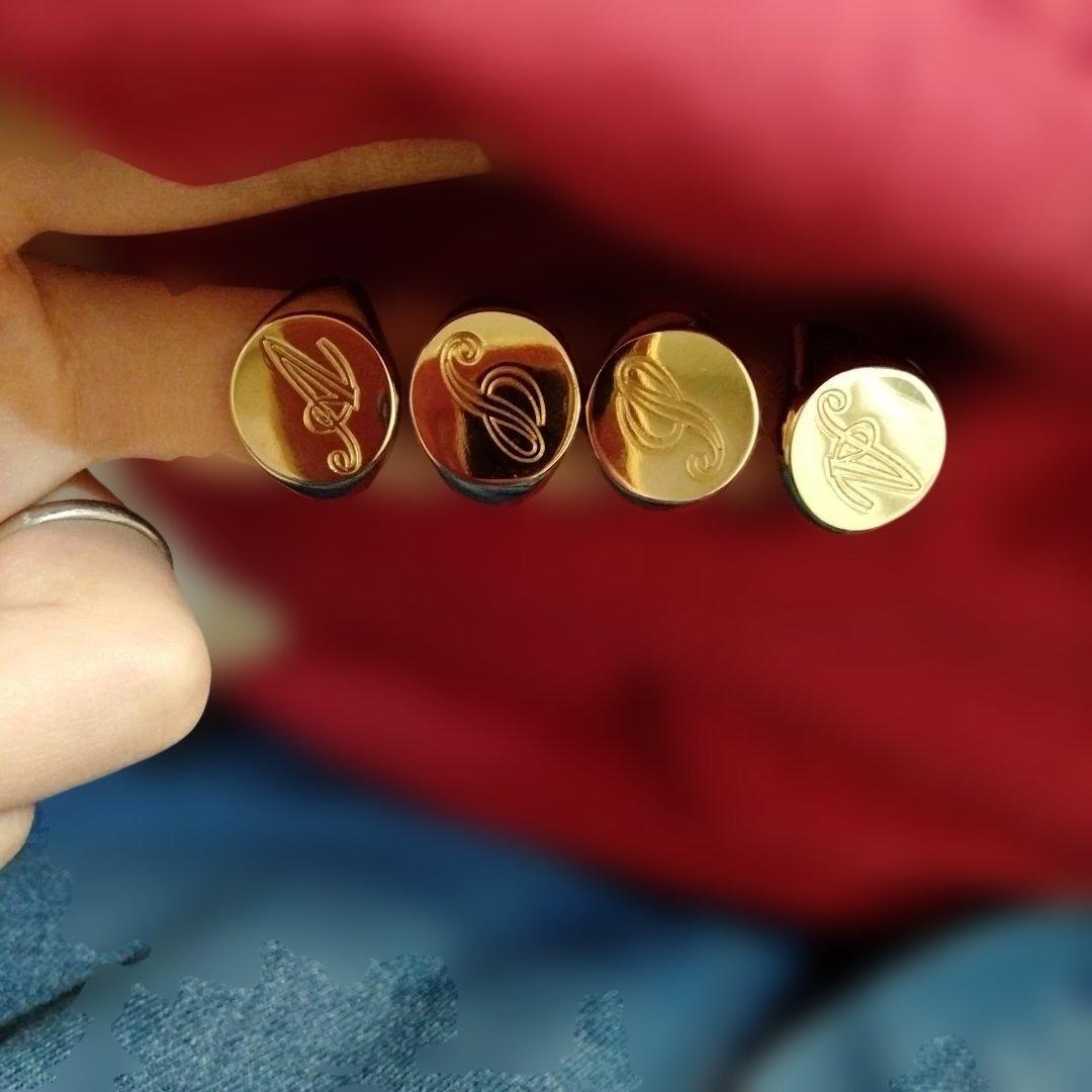 お客ゴールド シンプルリング 4個セット