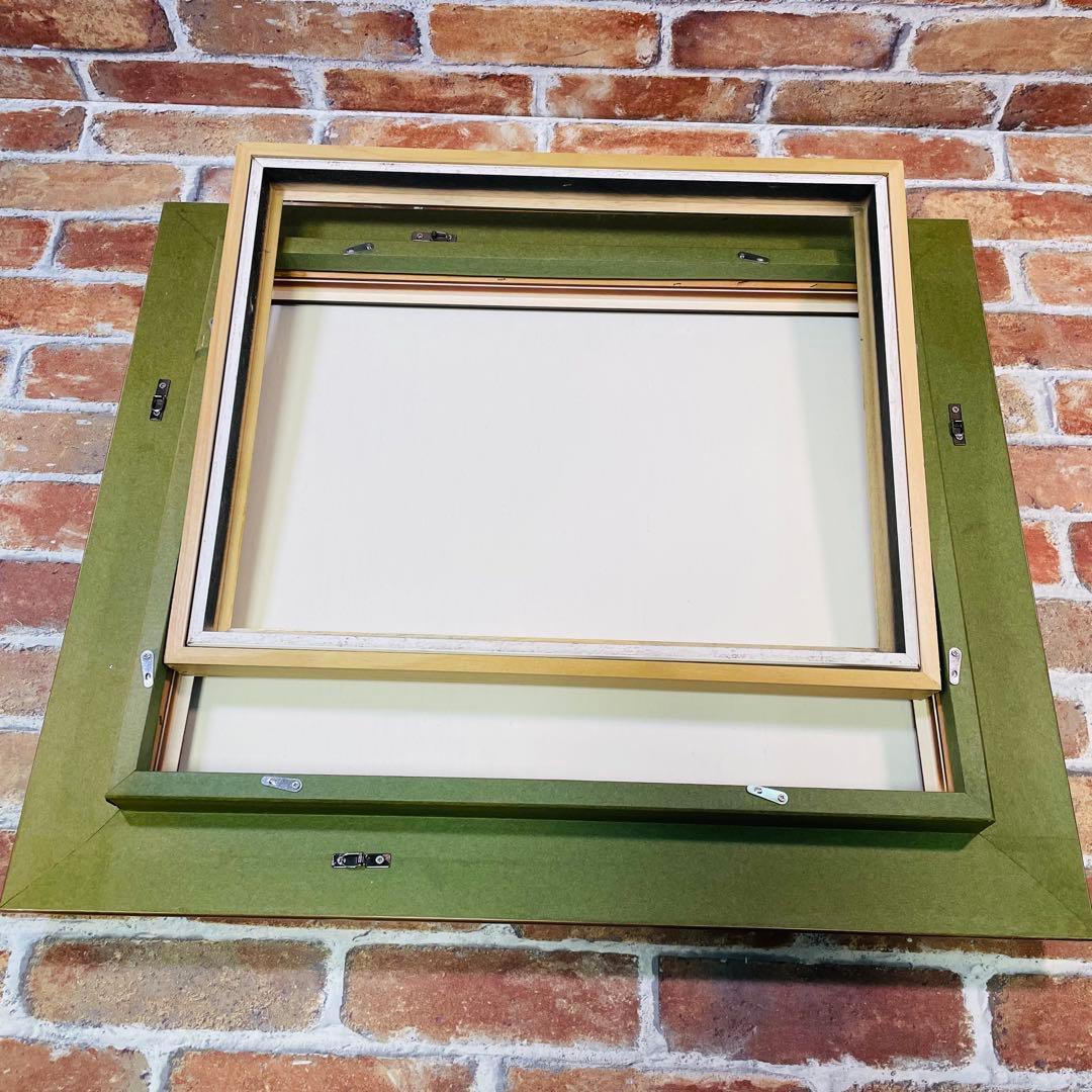 【薩摩富士 ・ 開聞岳 の風景画 】油絵 原画 F6 額縁付 ガラスあり