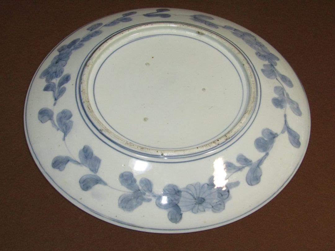 【色絵　時代貝合わせ・貝桶図　一尺三寸皿】古伊万里