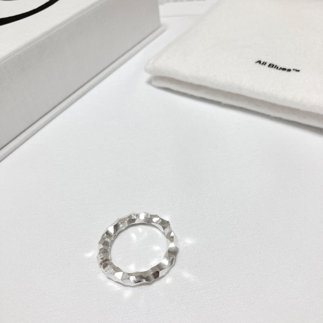 新品 62 All Blues シルバーリング 銀 指輪 カフ 岩 18200