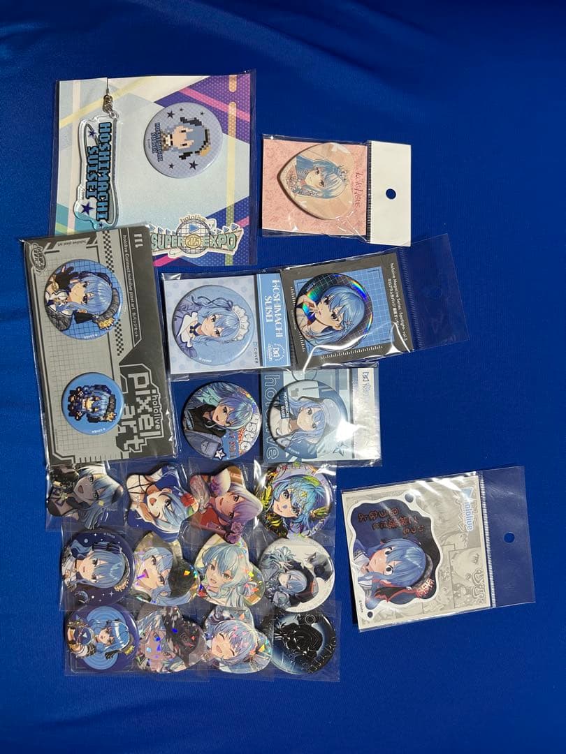 星街すいせい 缶バッジ数種類とステッカー 計21個