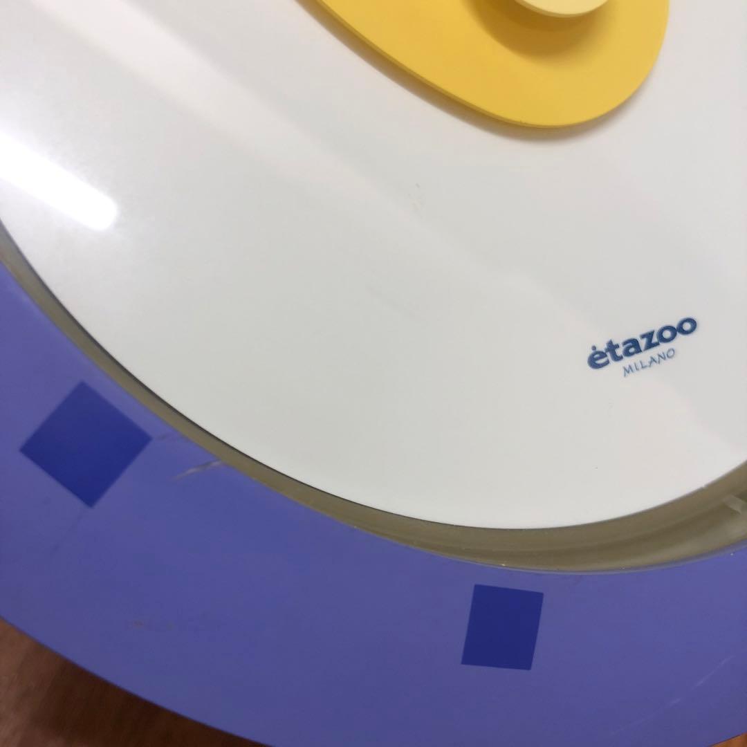 [希少] Lemnos レムノス ポストモダン 掛け時計 佐藤まどか 紫 日本製