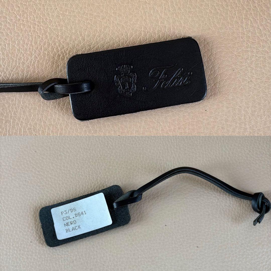 極美品　Felisi フェリージ　P3 ボストン　ブラック　イタリア製