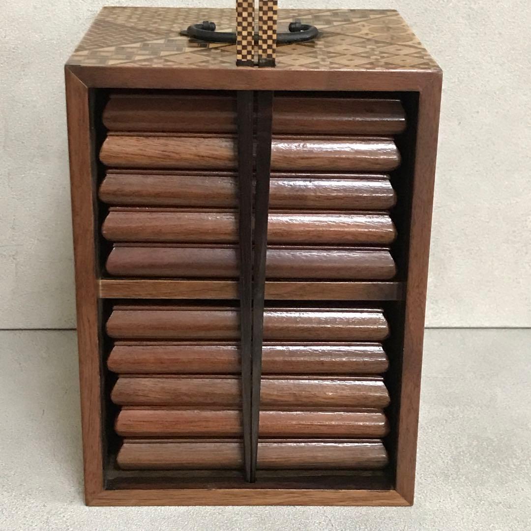 希少　箱根寄木細工　工芸品　取り皿10枚　取り箸付き(箱根駅伝トロフィー)