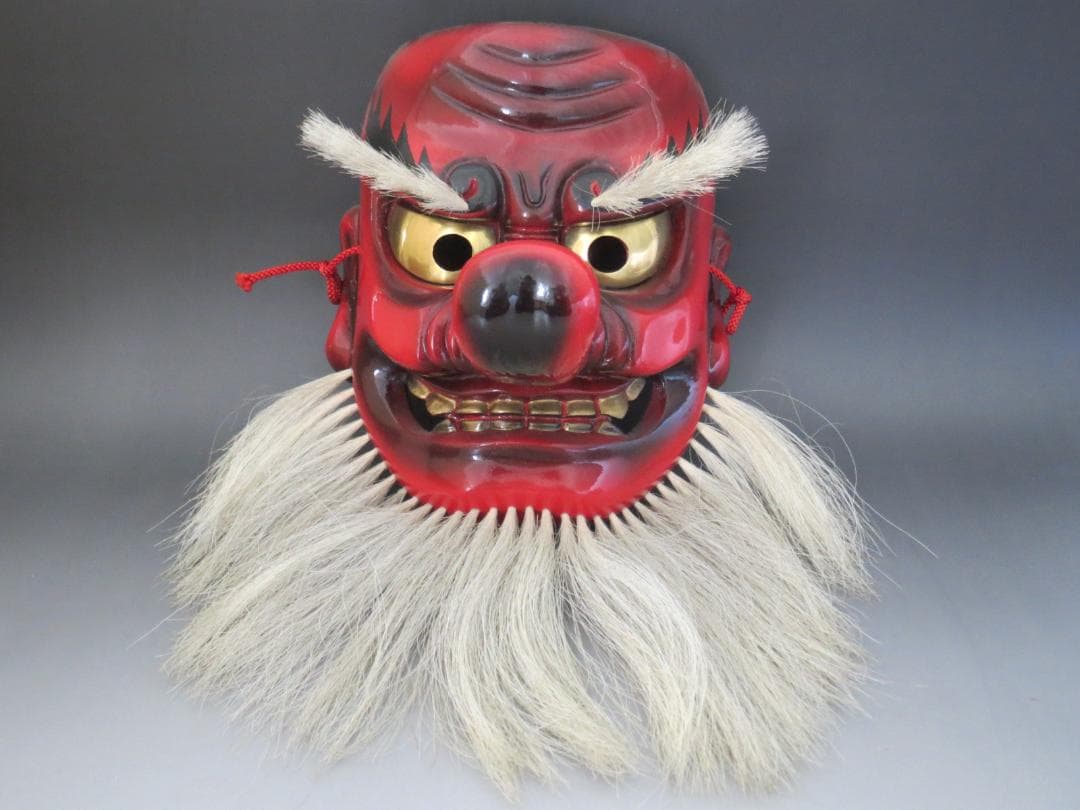 備中神楽面　光峰作　天狗面　お面 ★神楽面・能面・能楽・日本伝統工芸・備中民藝