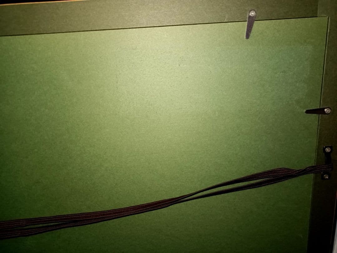 葛飾北斎　三代浮世絵師　復刻木版画 「百人一首うばが絵ときの内　春道列樹」額付き