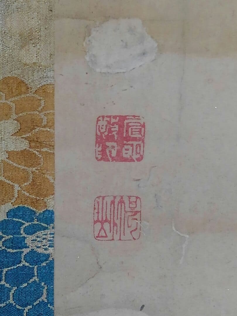 ♥掛軸　五月飾り　甲冑　ジャンク　武田　赤備え　掛け軸