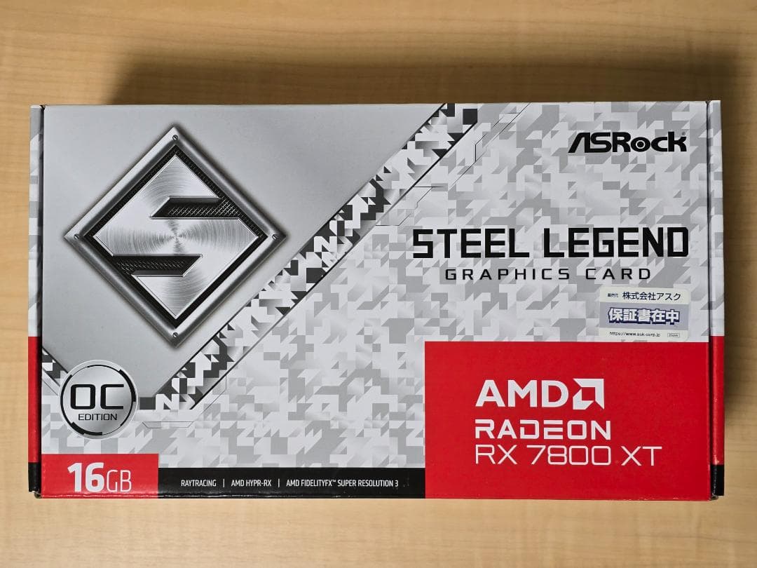 グラフィックボード・グラボ・ビデオカード Radeon RX 7800XT Steel Legend 16G OC
