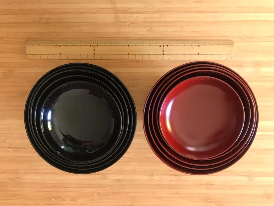 漆器の皿セット 応量器