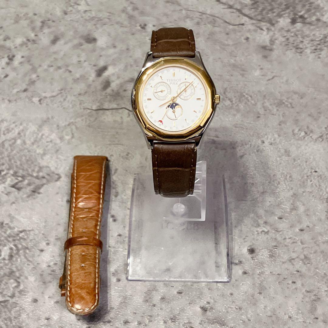 美品 TISSOT PRX ティソ ムーンフェイズ トリプルカレンダー 腕時計