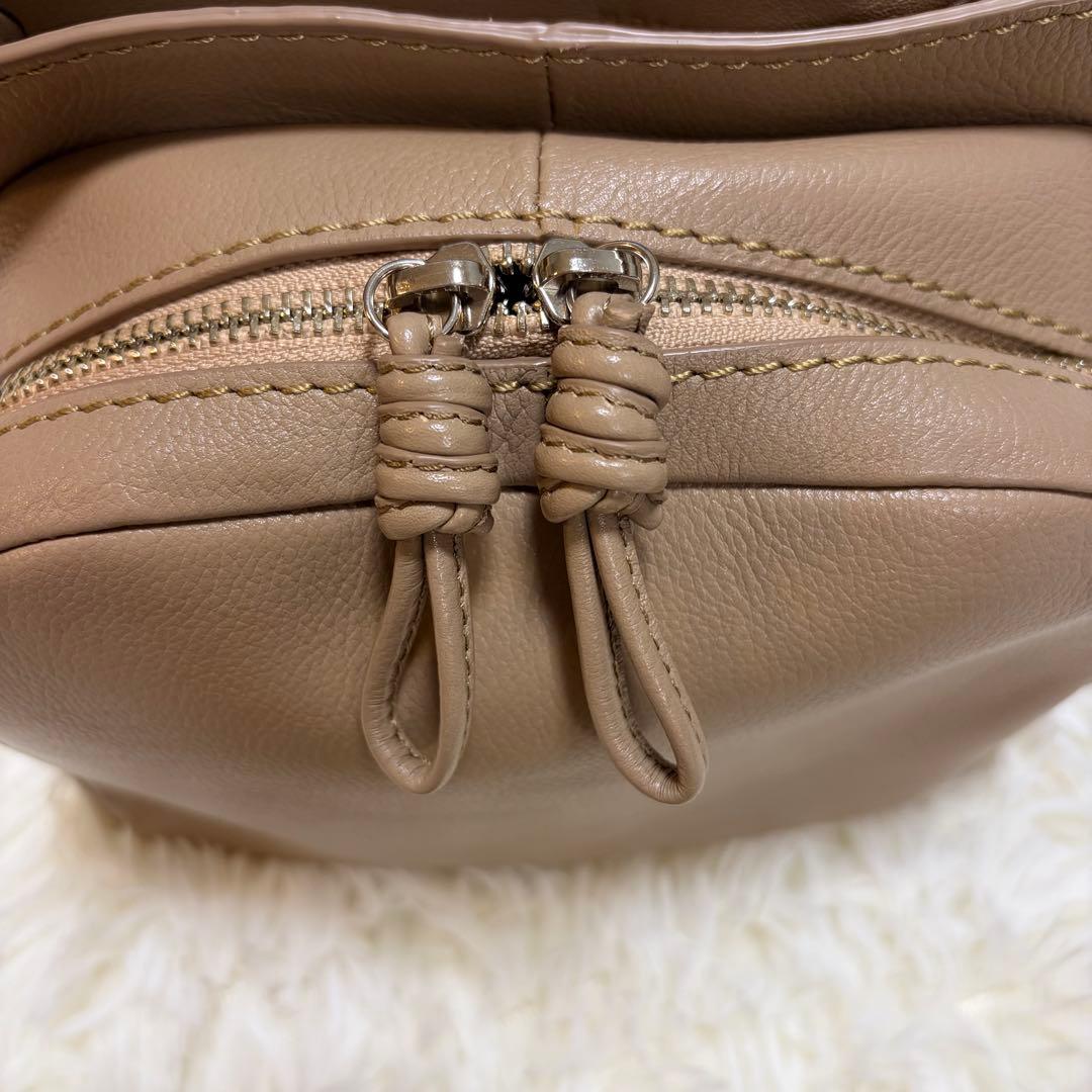 マザーハウス　ソラ　2ウェイショルダーバッグ Mサイズ　ベージュ