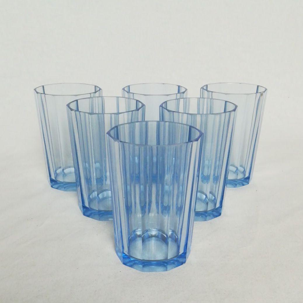 レトロ　アンティーク　ビンテージ　ガラスグラス　タンブラー　6客