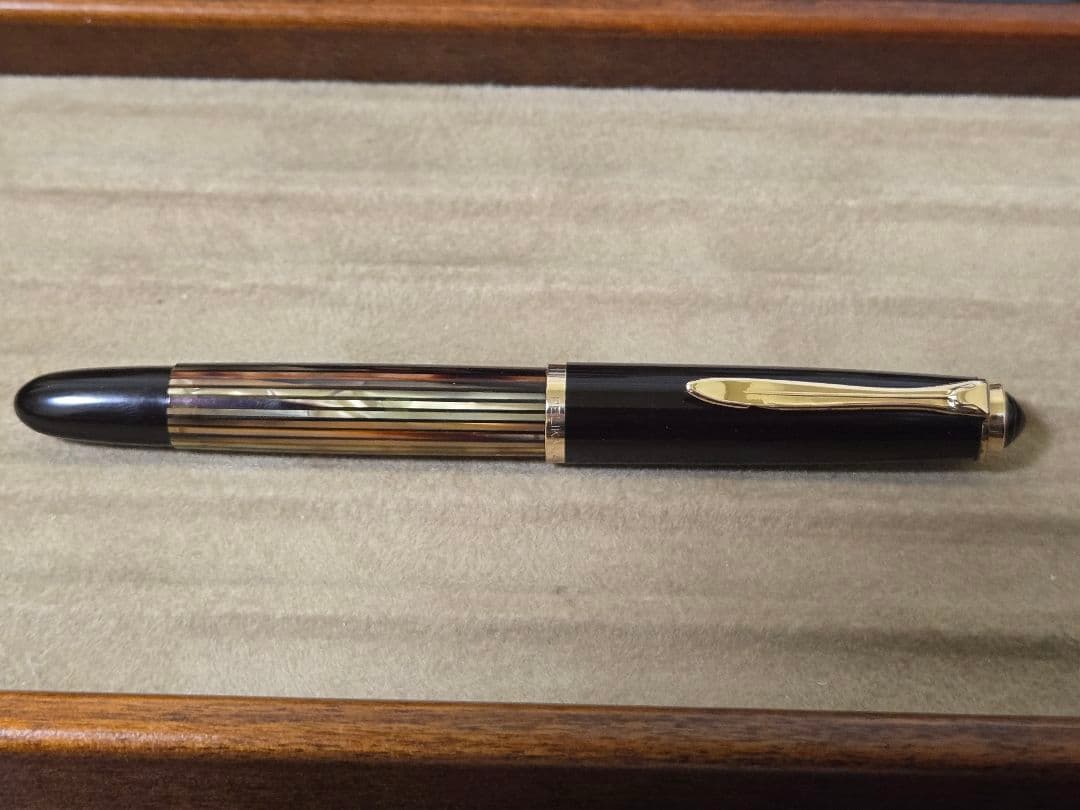 ヴィンテージ ペリカン 400NN 茶縞 万年筆 EF
