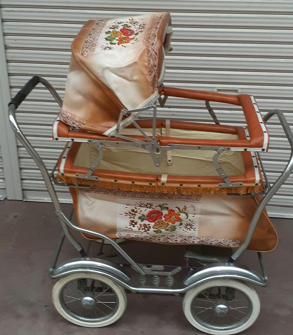 せ*ん様 レトロベビーカー 年代からは美品！流行りのペットにもok！ 引き取り着