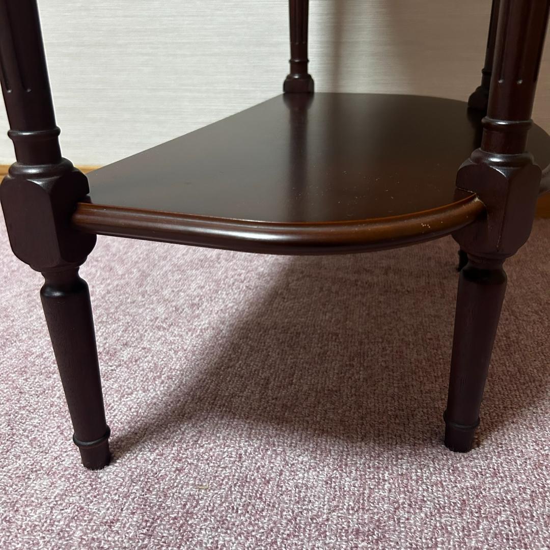 LA CASE　ラカーサ　木製　オーバル型　コンソールテーブル　引き出し付き