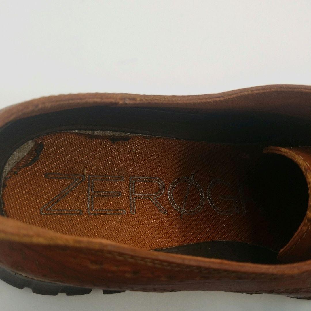 コールハーン　ゼログランド　ウィングチップ　メダリオン　レザー　26cm