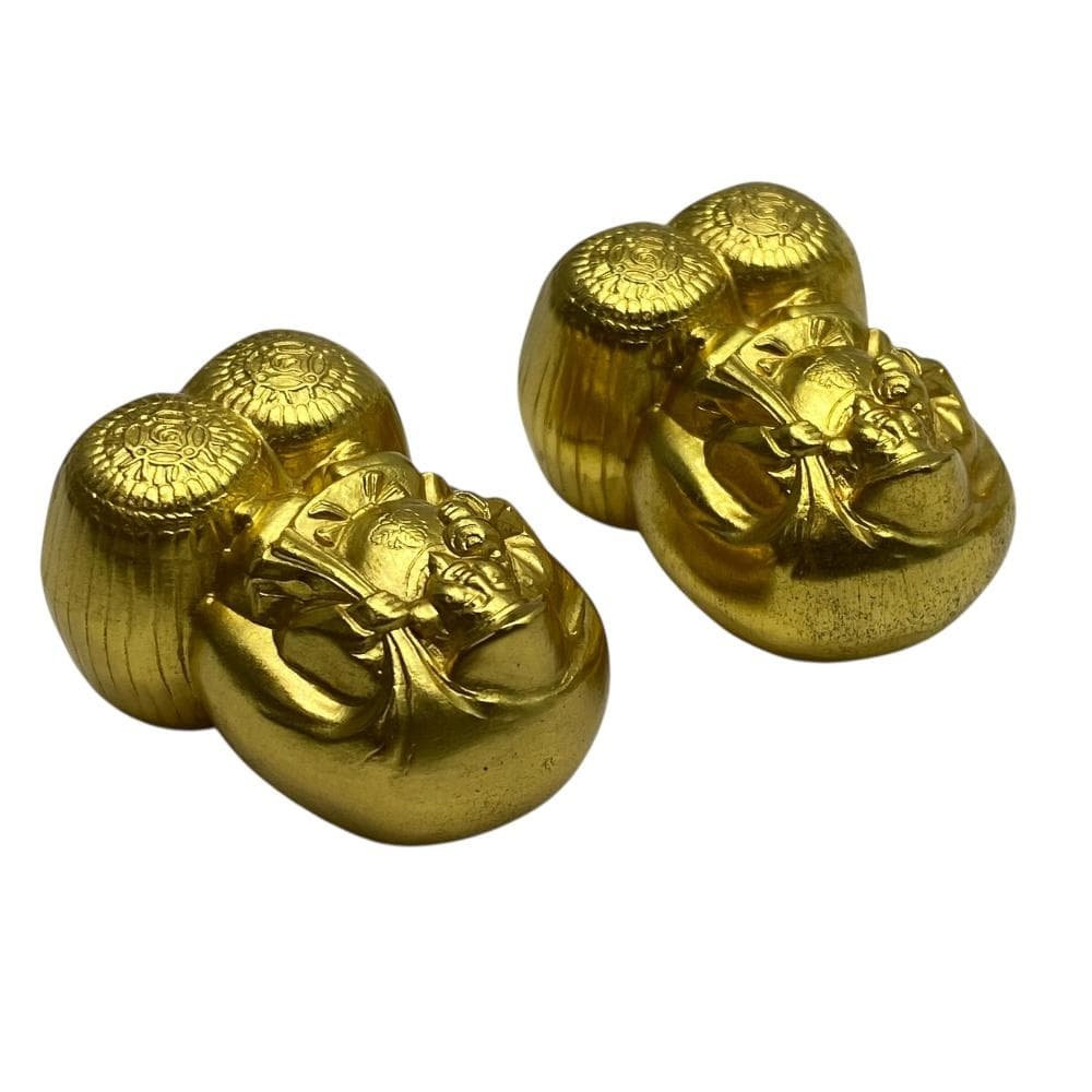 七福神　恵比寿＆大黒天　置物　４個　造幣局　刻印あり　縁起物