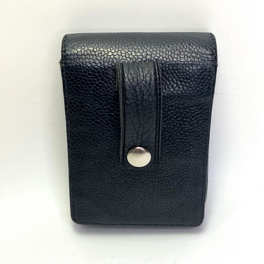 CHANEL シャネル シガレットケース キャビアスキン シリアルシール跡