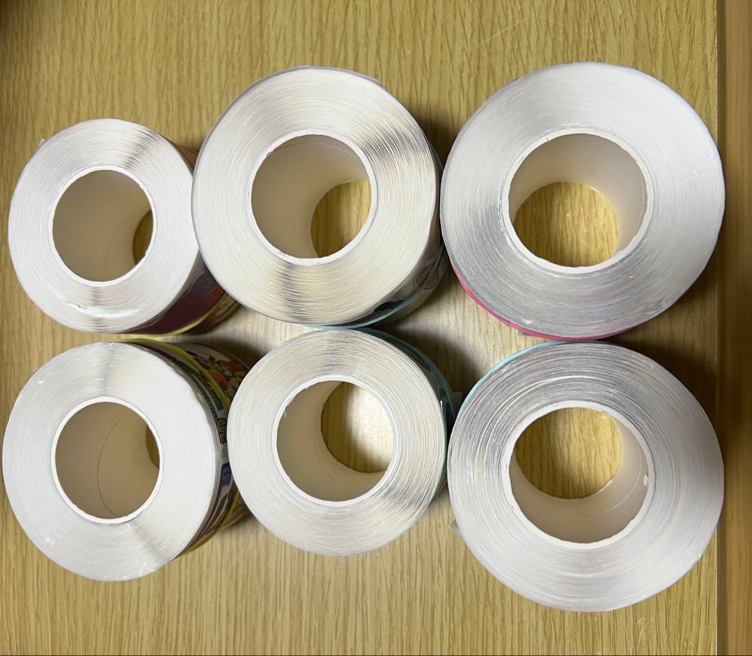 ⑥中古　ほぼ未使用　Dキャラ　ロールシール 6個