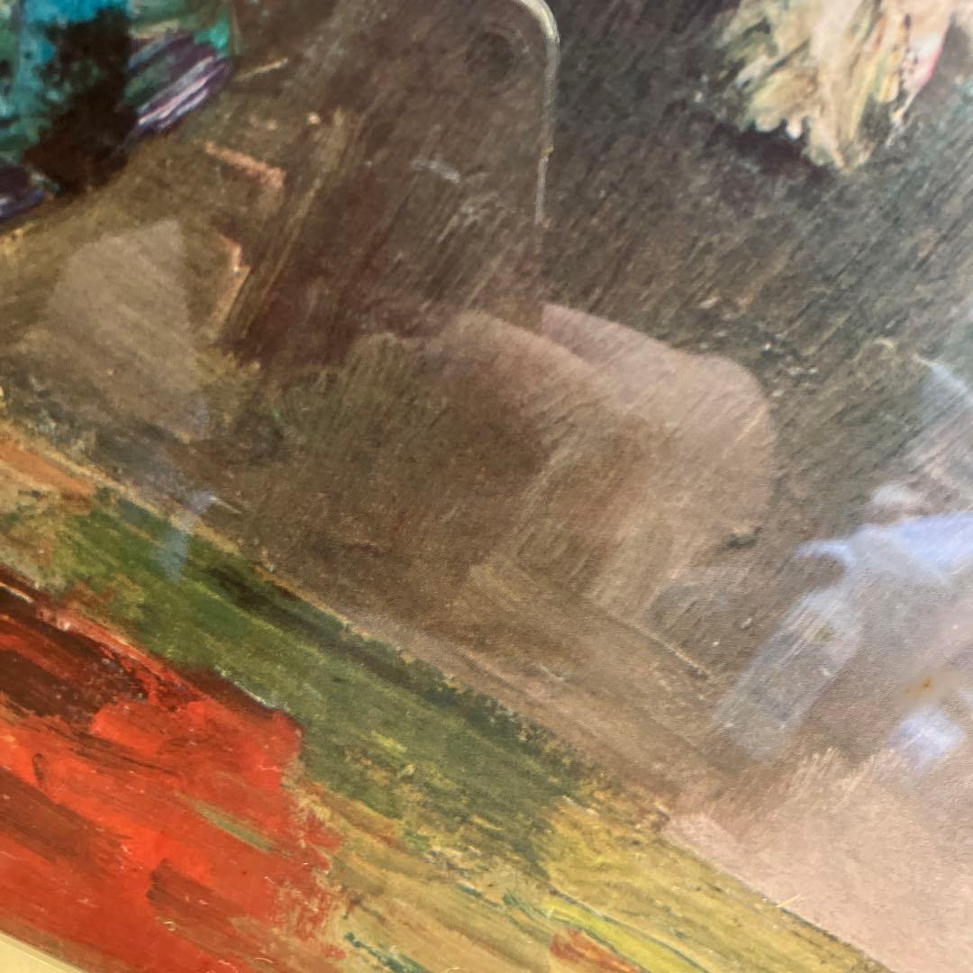 ヴィンテージ ダイフ Marcel Dyf 花瓶の花 複製画 油絵 絵画 華