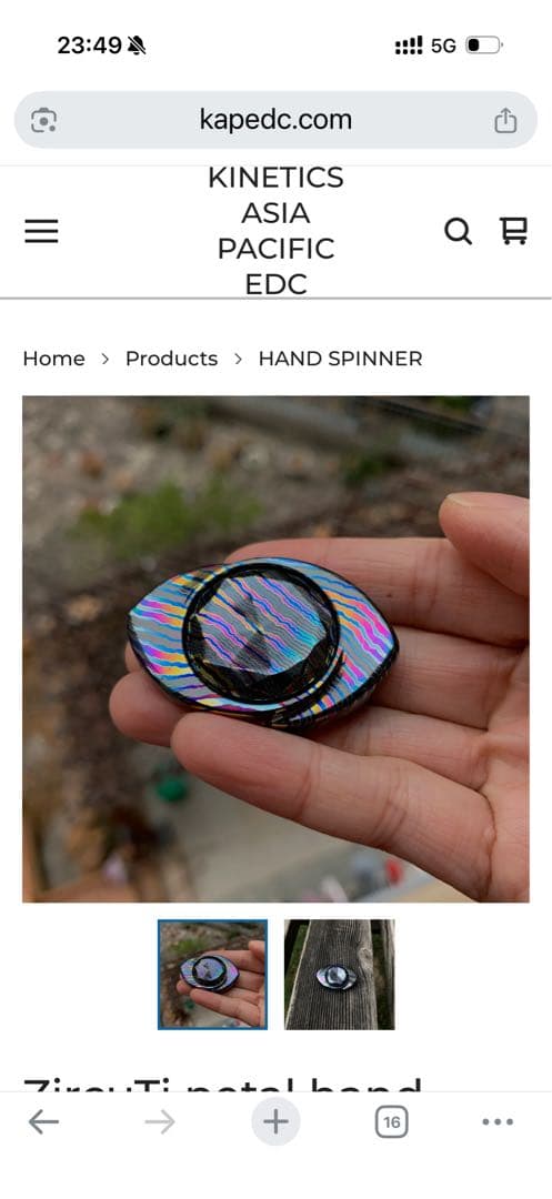 「正規品」KAP EDC ハンドスピナー　ZircuTi petal 値下げ不可