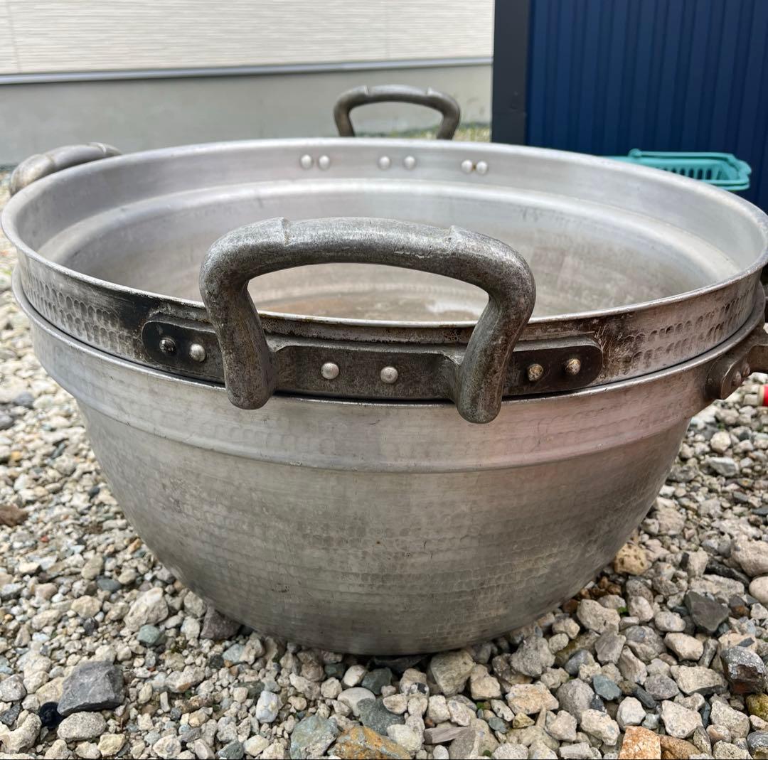 業務用　炊き出し両手鍋　大型鍋　62センチ　2個セット