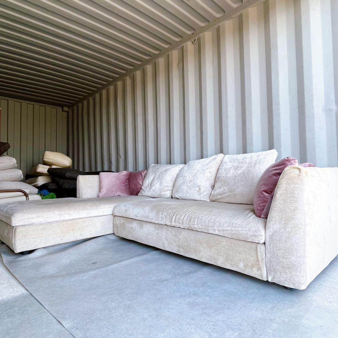 取付無料！アルフレックス SONA ファブリック3Pカウチソファクッション付き✨