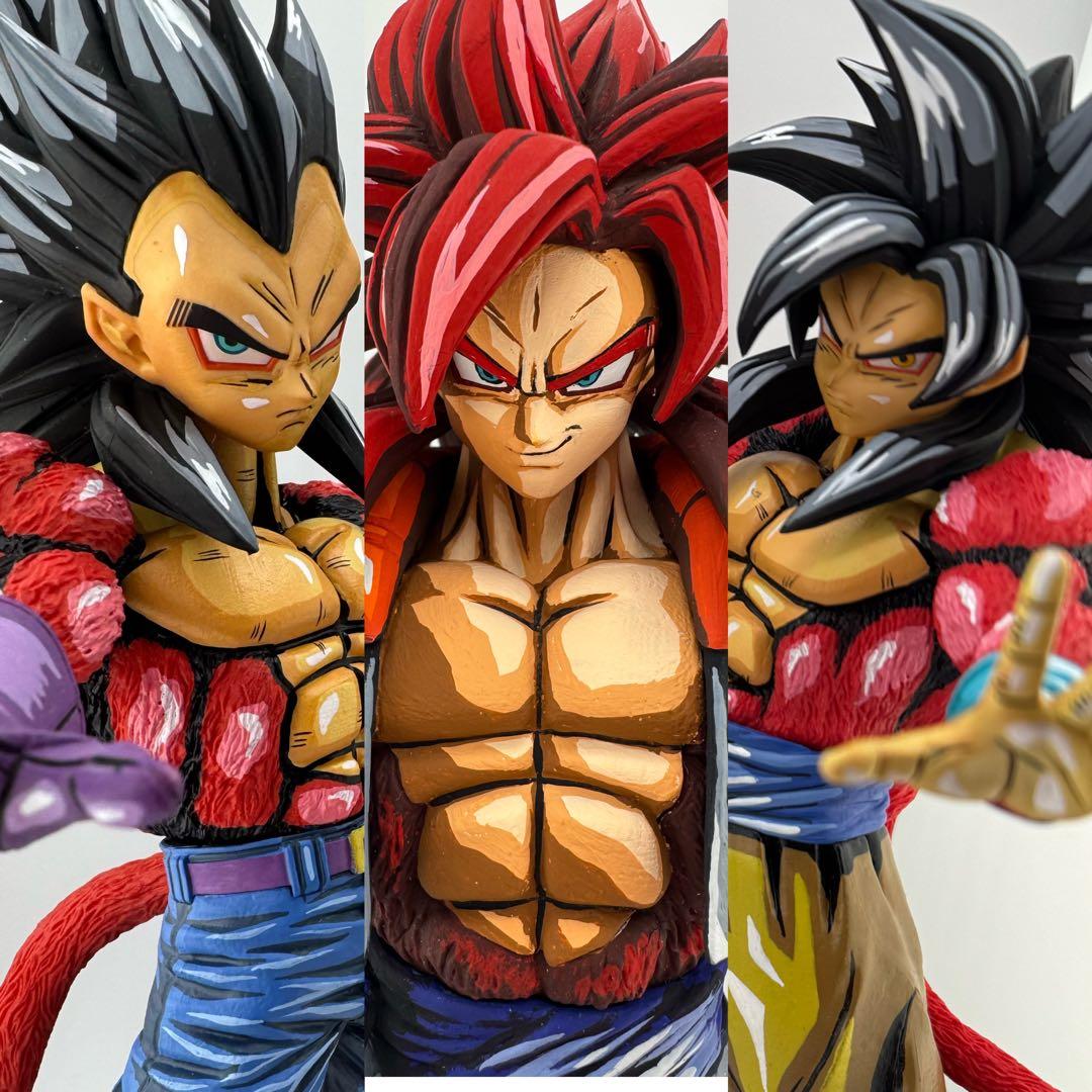 一番くじ　グレイテストサイヤン ゴジータ4 ベジータ4 孫悟空4 リペイント