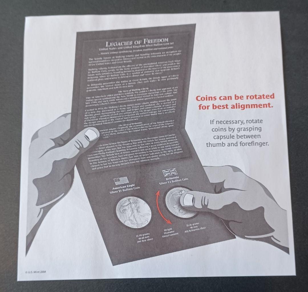 Legacies Of Freedom イーグル銀貨とブリタニア銀貨