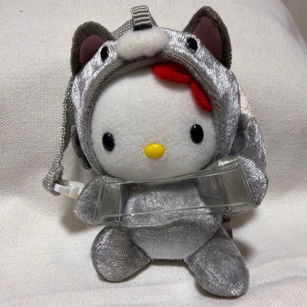 ハローキティ 銀ギツネ コスチューム ぬいぐるみ 北海道限定 マスコット