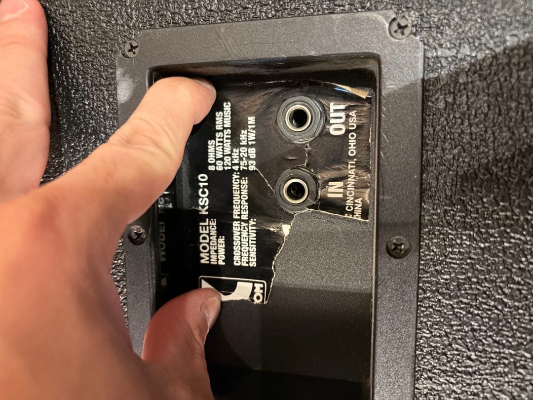 Kustom KSC10 PAスピーカー　2個セット パッシブスピーカー