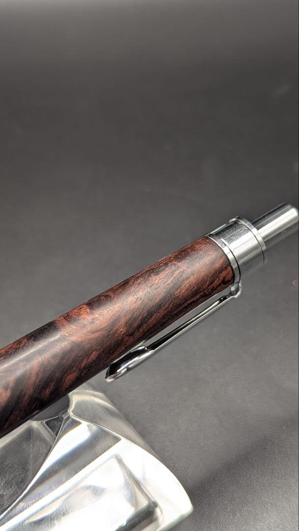 291ペン工房翌檜　特上　ホンジュラスローズウッド　木軸シャーペン　ボールペン