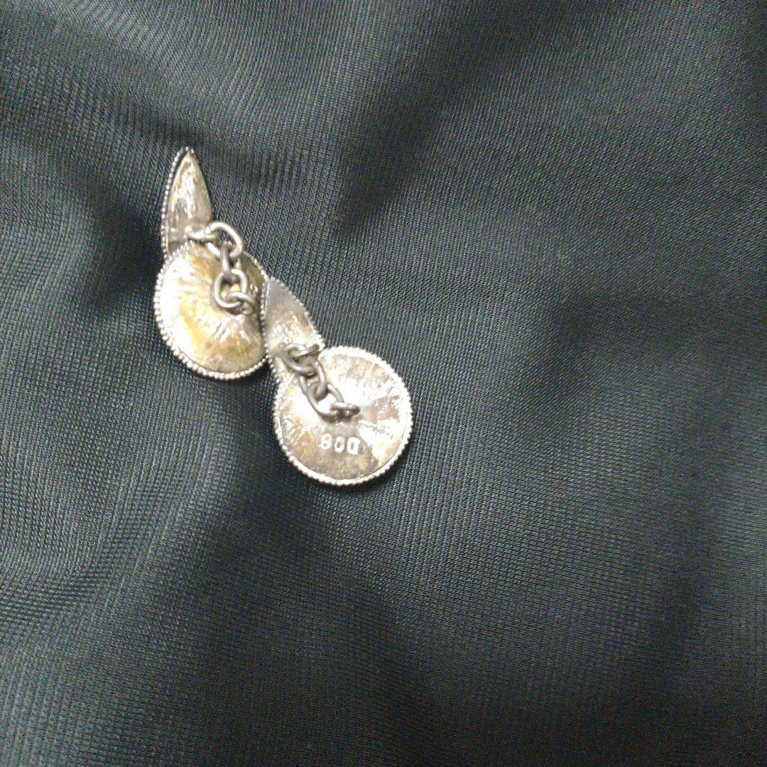 ヴィンテージ　シルバー　HSN 800 バリ　インドネシア カフスボタン　レア