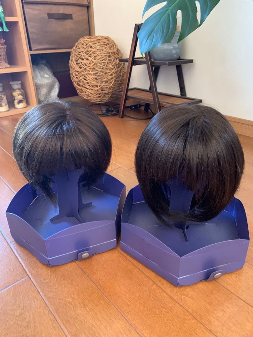 ダークブラウン ショートボブウィッグ　フォンテーヌ　２つ